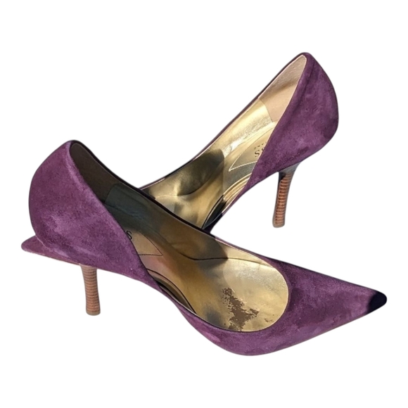 Guess Suede Purple Heel - Picture 4 of 10
